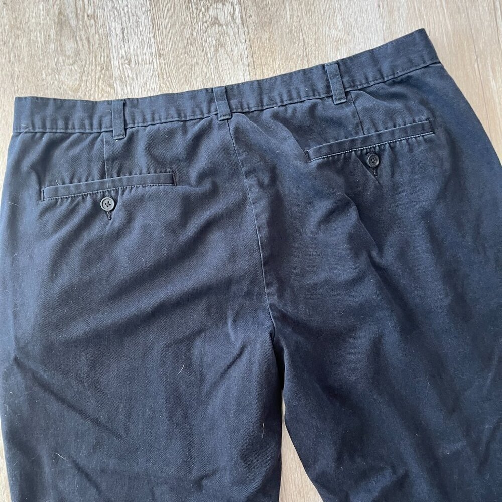 Mens Black Casual Work Pants - 38x32 - Picture 6 of 8